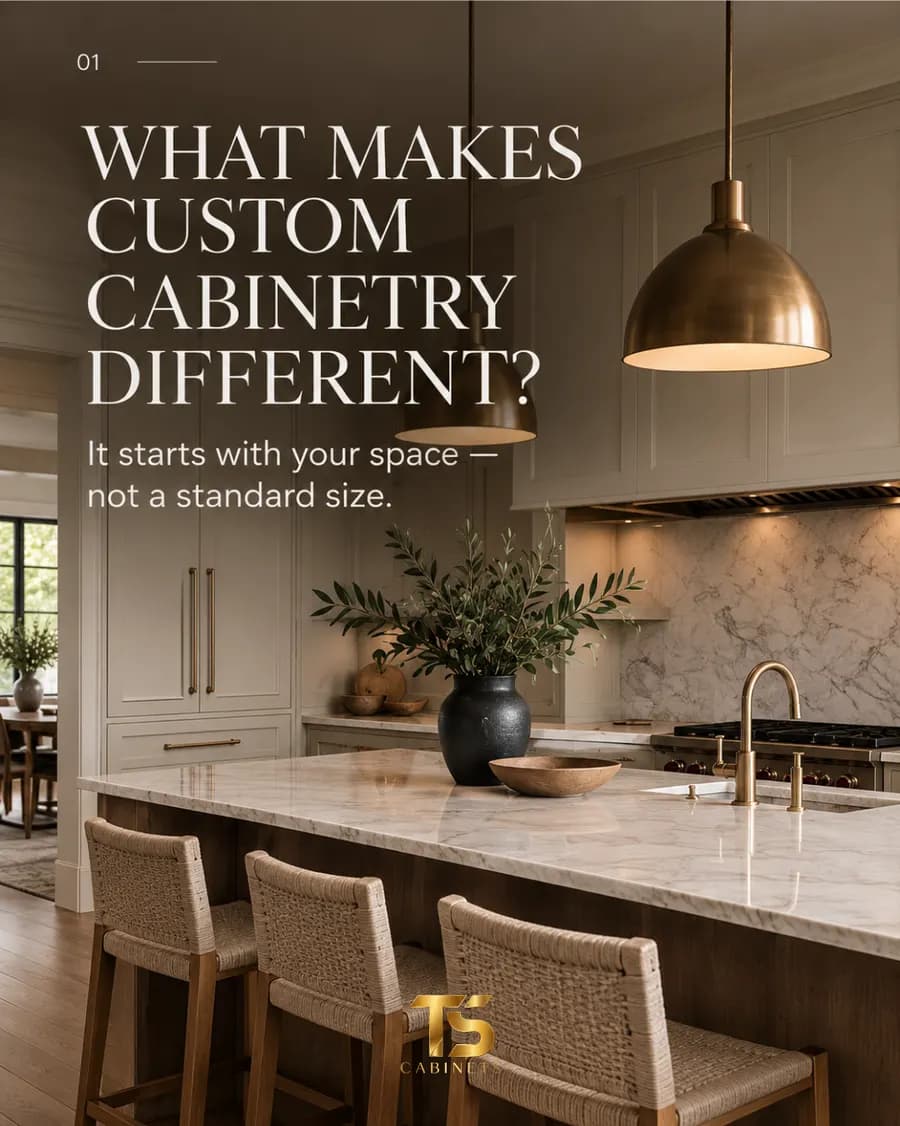 TS Cabinets social card: what makes custom cabinetry different